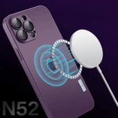 İphone 14 Uyumlu Magsafe Ag Glass Buzlu Cep Telefopnu Kılıfı - 3