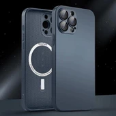 İphone 13 Pro Max Uyumlu Magsafe Ag Glass Buzlu Cep Telefopnu Kılıfı thumbnail 5