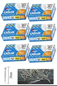 Toplu İğne 20 gr 28 mm 6 Paket Yaklaşık 900 Adet Nikel Kaplı Toplu İğne Düğün Nişan Takı İğnesi Okul Ofis Büro - 1