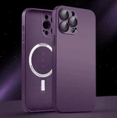 İphone 13 Pro Max Uyumlu Magsafe Ag Glass Buzlu Cep Telefopnu Kılıfı thumbnail 3