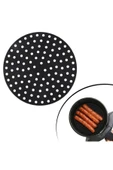 Renkli Isıya Dayanıklı Yıkanılabilir Silikon Fırın Ve Airfryer Yuvarlak Pişirme Matı 20 Cm - 2