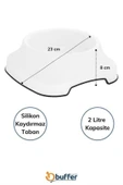 Silikon Kaydırmaz Taban Plastik Kedi ve Köpek Mama ve Su Kabı 2 L - 2