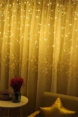 8 Fonksiyonlu 16 Saçaklı Perde Led 3 x 1 (Günışığı) - 3