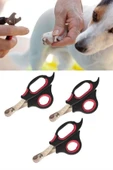 Büyük Irk Köpek Kedi Çelik Uçlu Evcil Hayvan Tırnak Makası Pati Bakım Aleti Ergonomik Kaymaz - 2