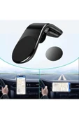 Havalanndırma Izgarasına Takılabilen Mandallı Mıknatıslı Oto Araç Içi Manyetik Telefon Tutucu (4375) - 1