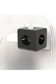 Isıya Dayanıklı Termal Akım Korumalı ve Çocuk Korumalı 3 Priz Girişli 3 USB Girişli Küp Priz - 3