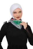 Filistin Zaytin Ve Filistin Bayrak Baskılı Fular Saçaksızlı Unisex S100014 - 4
