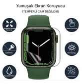 Apple Watch 10 42MM Uyumlu 3 Adet Şeffaf Ultra koruyucu Nano Jelatin thumbnail 3