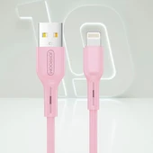 Joyroom S-M357S  İphone Lightning Şarj ve Data Kablosu 2A 1m Pembe - 1