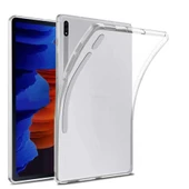 Samsung Galaxy Tab S7 Fe T737 T735 T730 Uyumlu Şeffaf Silikon Tablet Kılıfı thumbnail 1