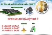 Güneş Enerjili Solar Şarjlı Kamp ve Acil Durum Aydınlatma Seti - 2