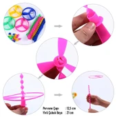 Mager 50'li Paket Ufo Uçan Daire Fırfır Pervane Nostaljik Ürün 12,5 Cm thumbnail 4