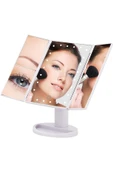 LAND OF MYTH 24 Led Işıklı Dokunmatik Katlanabilir Beyaz Makyaj Aynası - 3