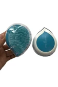 LAND OF MYTH Lom1247 Compact Detangling Brush To Go - Çanta Tipi Kapaklı Saç Açma Tarama Fırçası – Blue White - 1