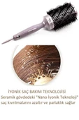LAND OF MYTH 43 mm Nano Teknoloji Seramik + İyonik Termal Fön Saç Fırçası, Doğal Kıl Diş, Profesyonel Seri - 3