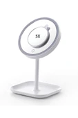 LAND OF MYTH - 1x-5x Büyütmeli 23 Led Işıklı Makyaj Aynası, 360 ° Döner, Dokunmatik Sensörlü, Kablolu - 2