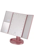 LAND OF MYTH Işıklı Makyaj Aynası 24 Led 1x-2x-3x+10x Hd Zoom, 3 Panel - 1