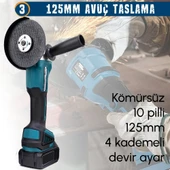 Prohummer PH279 88V 3IN1 Set (800Nm Somun Sıkma, Kırıcı Delici, 125mm Taşlama, Powerbank, LED) - 5