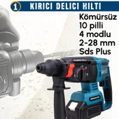 Prohummer PH279 88V 3IN1 Set (800Nm Somun Sıkma, Kırıcı Delici, 125mm Taşlama, Powerbank, LED) - 3