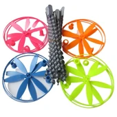 Mager 24'lü Paket DEV Büyük Boy Ufo Uçan Daire Fırfır Pervane Nostaljik Ürün 19,5 Cm thumbnail 1