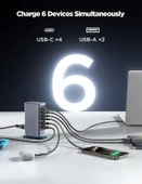 Joyroom JR-TCM02 65W 6 İn 1 Masa Üstü Şarj Adaptörü Ve Standı thumbnail 5