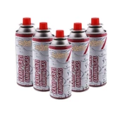 Kamp Gazı (5 Adet) Bütan Propan Tüpü Portatif Ocak Kartuşu Tek kullanımlık Pürmüz Yedeği 227 gr thumbnail 2