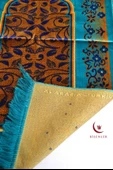 Kadife Seccade Kalın Yumuşak Doku - Şık ve Konforlu- 70x110 cm- Açık Mavi - 3