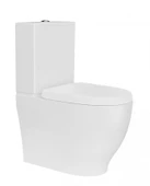 Creavit Mare Duvara Sıfır Kanalsız Klozet + Rezervuar + Duroplast Kapak + Çift Basmalı İç Takım SET - 5