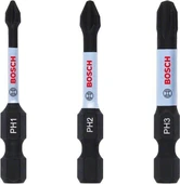Bosch Impactc Yıldız Bits Ucu Ph1/2/3 50mm 3'Lü 2608522491 - 1