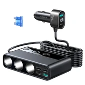 Joyroom JR-CL06 Üç Soketli 5in1 154W Araç Şarj Adaptörü PD+QC3.0+USB*4 - 1