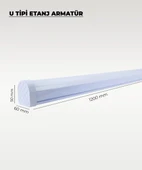 54W U Tipi Etanj Armatür 6500K Beyaz Işık - IP65 thumbnail 3