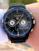 Quantum Beşiktaş Lisanslı İç Fonksiyonları Aktif 10 Atm Silikon Kordon Taraftar Kol Saat BJK1903.661 thumbnail 3