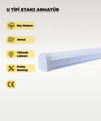 54W U Tipi Etanj Armatür 6500K Beyaz Işık - IP65 - 1