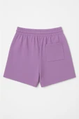 Kadın Bağcıklı Rahat Kesim Yumuşak Kumaş Beli Lastikli Şort thumbnail 2