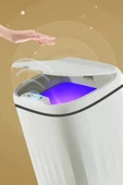 Tilbe Home Akıllı Teknolojik Sensörlü Çöp Kovası Banyo Ofis Mutfak 20L UV Işık Antibakteriyel Koku Geçirmez - 2