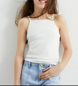 Kelebekli Taşlı Kız Çocuk Crop Set - 2