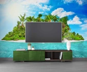 Tropikal Ada Manzaralı Duvar Kağıdı thumbnail 3