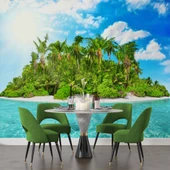 Tropikal Ada Manzaralı Duvar Kağıdı thumbnail 5