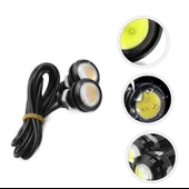 2 Adet Ayna Altı Lamba Kartal Göz Gündüz Ledi Buz Mavi thumbnail 1