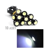 10 Adet Ayna Altı Lamba Kartal Göz Gündüz Ledi Beyaz thumbnail 1