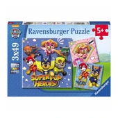 80366 Paw Patrol 3x49 parça Ravensburger Puzzle - 1