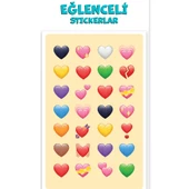 Keskin Color Puffy Sticker Orta Boy Kalp 221206-99 - 1