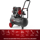24 Litre Sessiz Yağsız Hava Kompresörü 2 Hp - 3