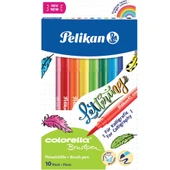 Pelikan Keçeli Kalem Colorella Fırça Uçlu 10 Lu Kutu - 1