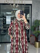 Lenna Uzun Gömlek-Bordo Bordo - 1