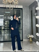 Hilal Pantolon Takım-Lacivert Lacivert thumbnail 1