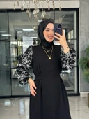 Hanne Elbise-Siyah Siyah thumbnail 2