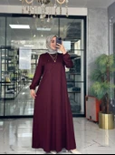 Mariye Elbise-Bordo Bordo - 3