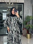 Açelya Elbise-Gri Gri - 2