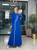 Alina Elbise-Saks mavi Saks Mavisi - 1